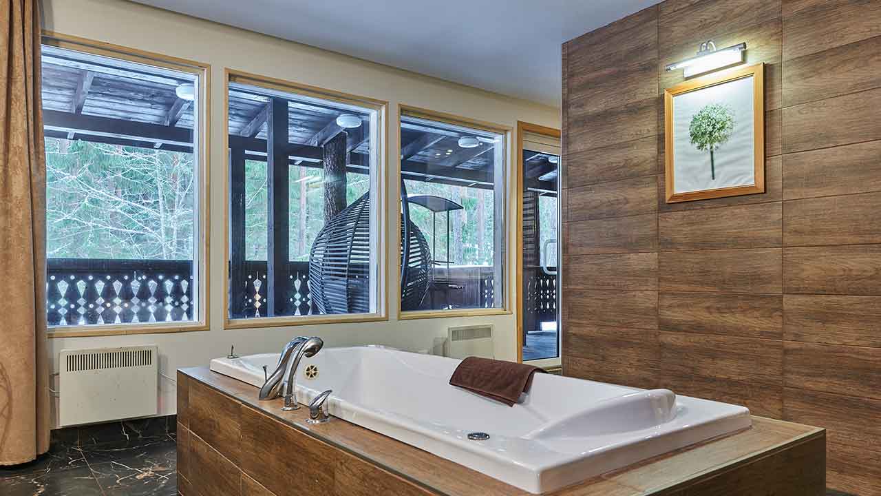 Шале с 3 спальнями с видом на лес