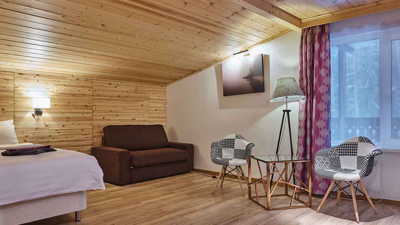 Шале с 3 спальнями с видом на лес