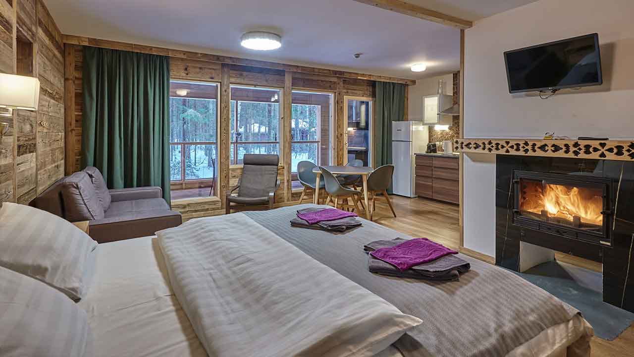 Вилла-студия с видом на лес